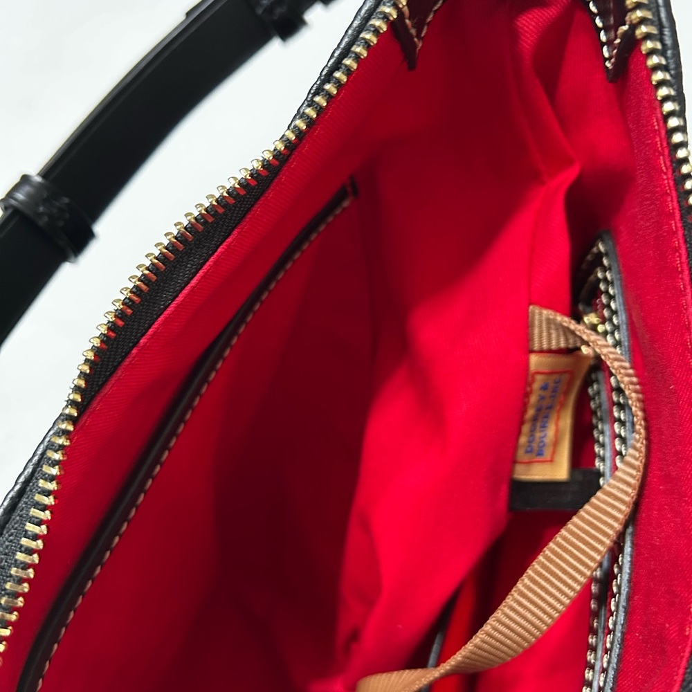 Dooney & Bourke Black Pebble Leather Shoulder Bag - Picture 7 of 10